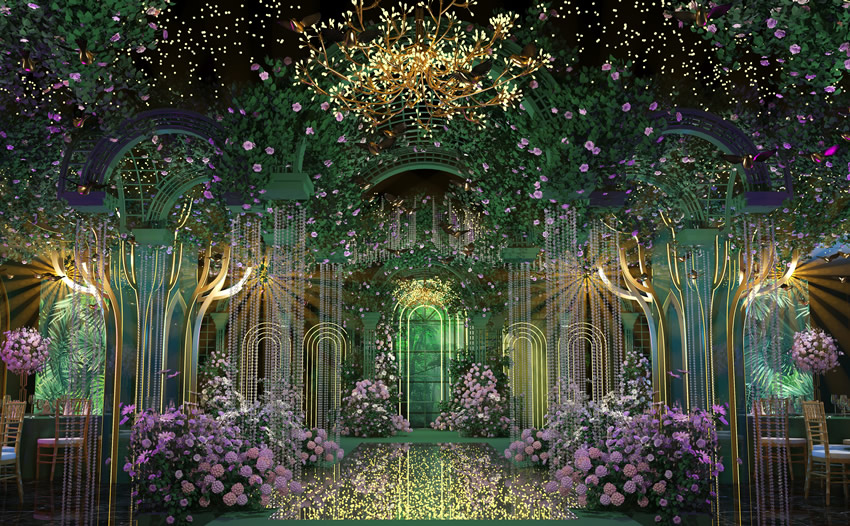 犍为奇妙森林婚礼堂效果展示