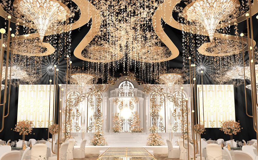 犍为花木兰喜事汇金色大厅效果展示